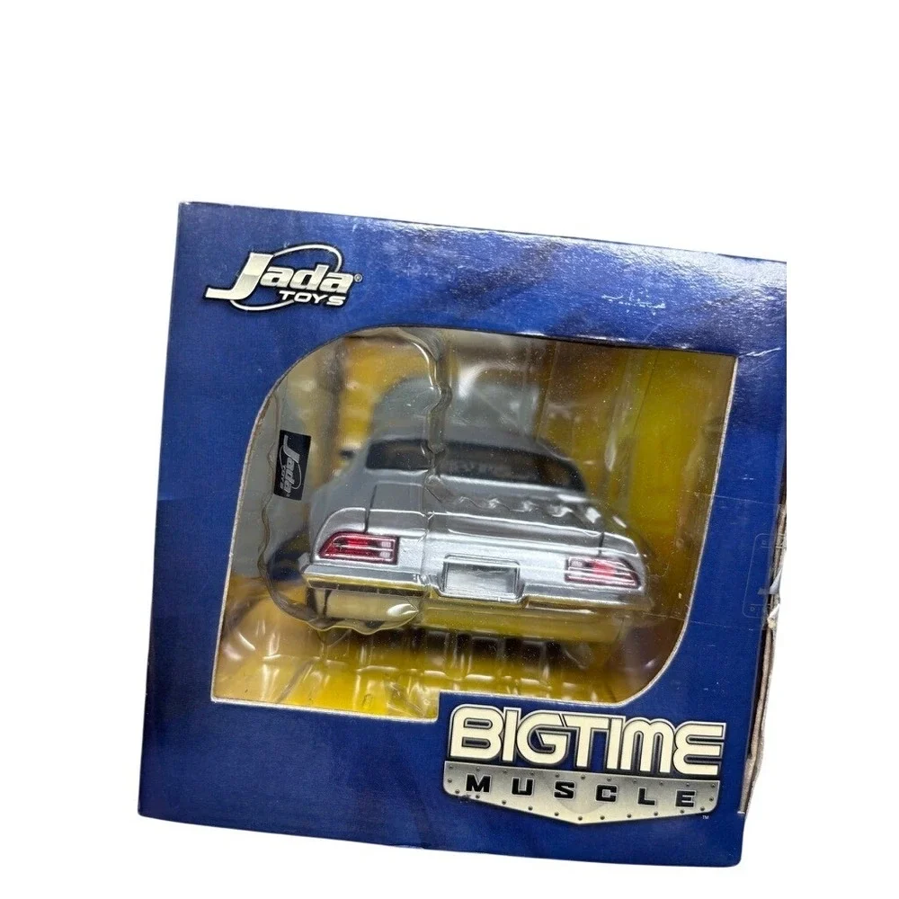Vtg Jada Toys Bigtime Muscle 1970 Pontiac Firebird Silver 1:24 Die Cast‎ Metal